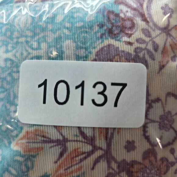 Womens Cato Multicolor Patchwork Sleeveless Top Tie Front Polyester Size 18/20W - Picture 7 of 8